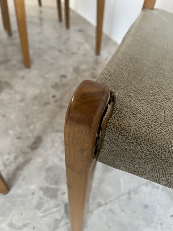 Image 1 of Mid-century dining chairs, set of 6; Thonet, model 640L