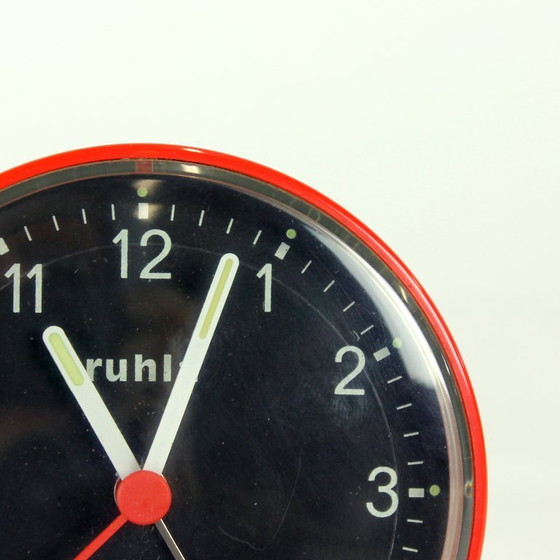 Image 1 of Sveglia vintage anni '70 di Ruhla nella RDT in plastica rossa