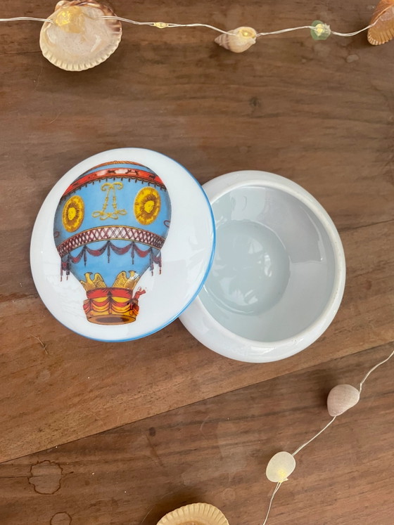 Scatola mongolfiera Limoges – Oggetti decorativi, Porcelain (photo 2 of 3)