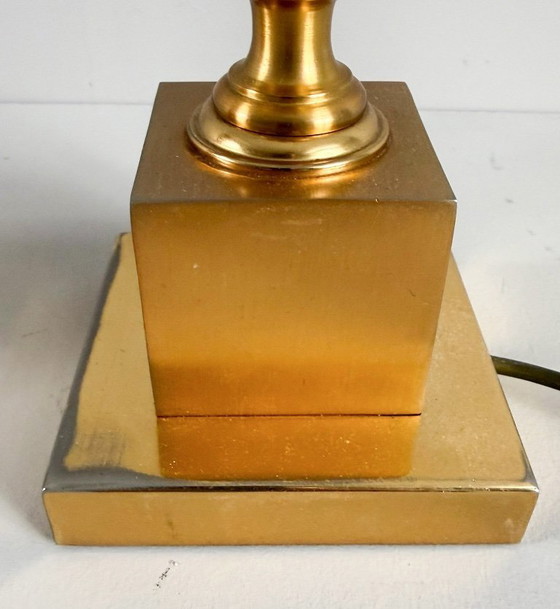 Image 1 of Set of 2 table lamps by Maison Charles, Hollywood Regency, pine cone/pine, France, 1970s