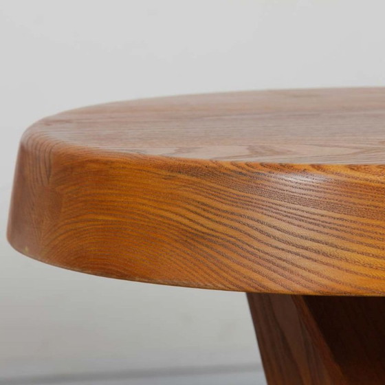 Image 1 of Coppia di sgabelli in olmo disegnati da Pierre Chapo, modello S31, 1980.