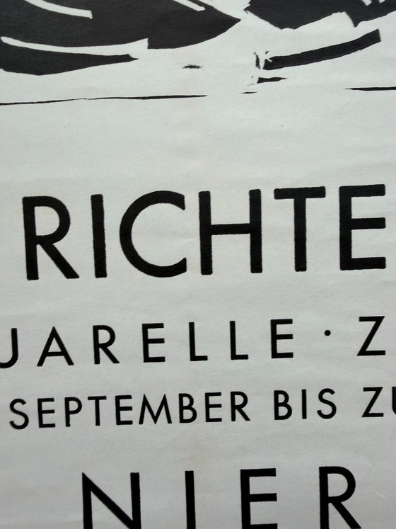 Heinrich Richter (1920–2007), Pärchen, Galerie Nierendorf Berlin, 1974, Affiche d'Exposition Vintage, – Paper (photo 8 of 9)