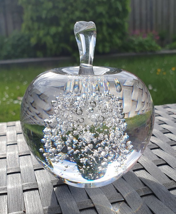Image 1 of Royal Leerdam Appel Briefbeschwerer von Siem van der Marel