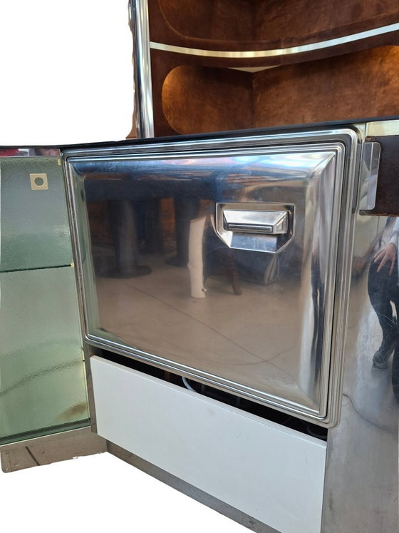 Image 1 of Iconico Mobile Bar di Design – Stile Willy Rizzo, Anni '70