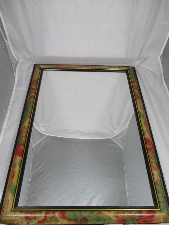 Image 1 of Miroir oriental avec cadre peint à la main - 2e moitié du 20e siècle