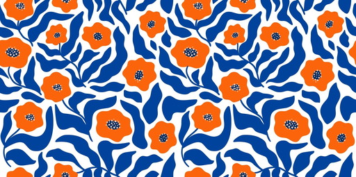 Henri Matisse -- Fleurs Oranges et Bleues