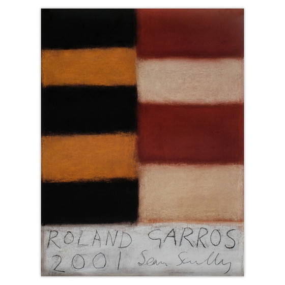 Image 1 of Affiches officielles ROLAND-GARROS 2001 - Sean Scully Poster 2001