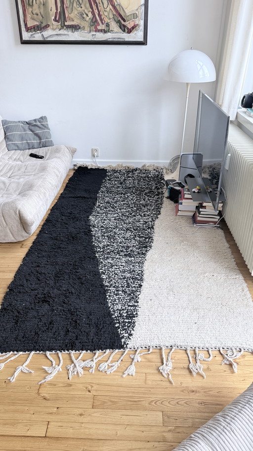 Tapis marocain Beni Ouarin fait main (!) 250 cm x 150 cm