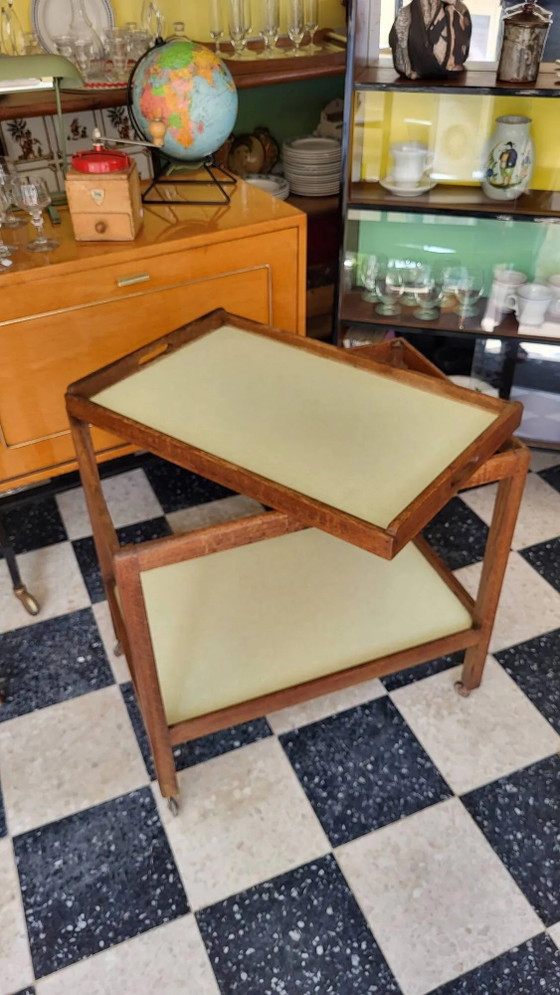 Tavolo di servizio legno & formica anni '50 – Carrelli bar, Wood, Vintage (photo 8 of 8)