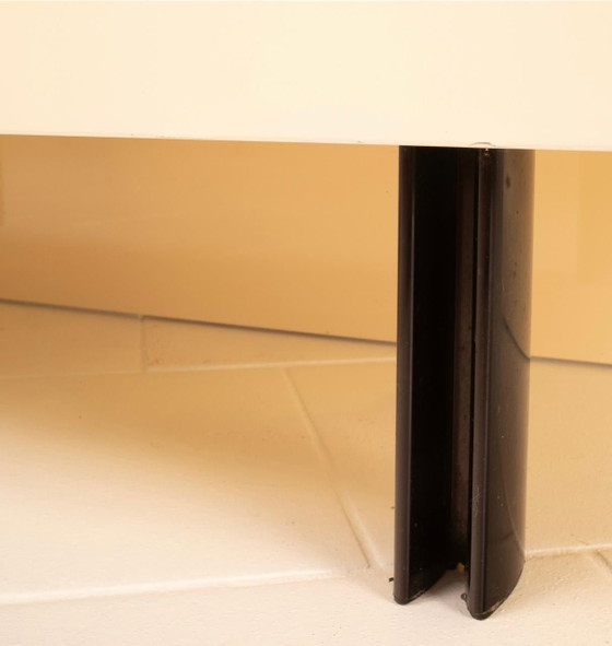Paolo Piva Alanda Cassettiere Crema per B&B Italia 1970 – Wood, polished steel, Postmodern (photo 13 of 19)