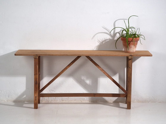 Antico tavolo da lavoro in legno giapponese - Periodo Taisho/Showa (ca. ) #1 – Console (photo 40 of 40)
