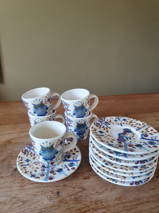 Image 1 of 5 tazas de espresso Iittala Taika + 8 platillos para café