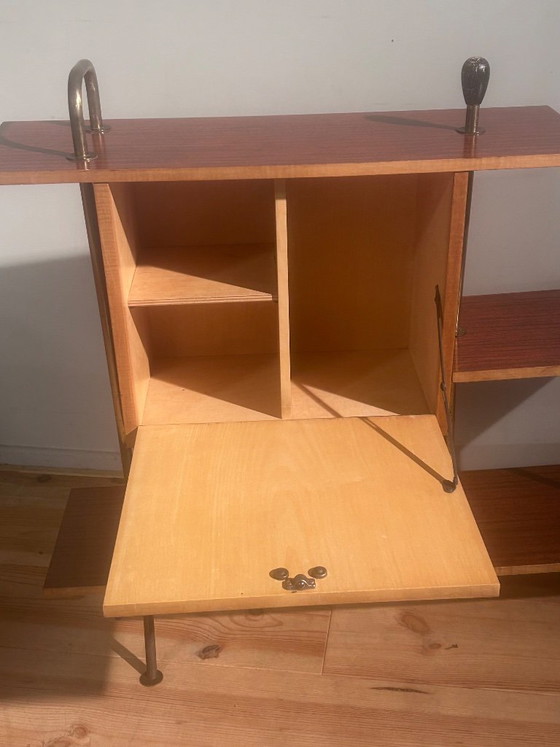 Image 1 of Mobile bar/scaffale in stile Mid-Century Modern anni Cinquanta