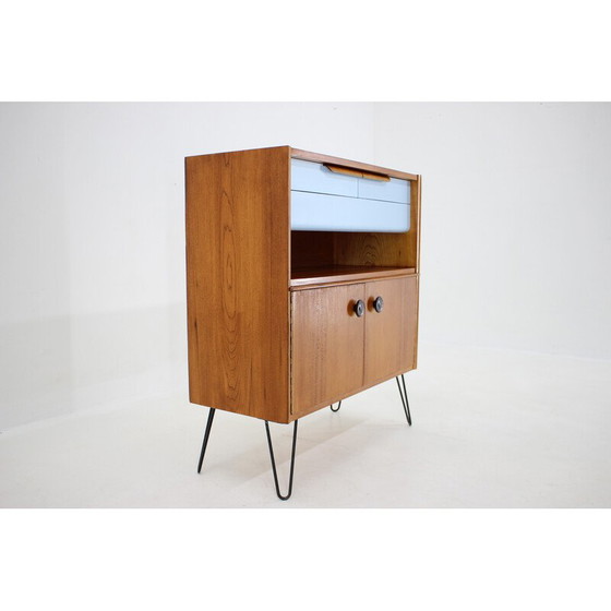 Image 1 of Vintage cabinet in wood and iron, Czechoslovakia 1960s