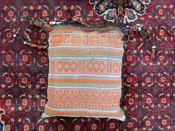 Authentiek Paar Baluch Nomadische Vloerkussens Ca. 1950–1970 – Kussentjes, Wool (photo 8 of 12)