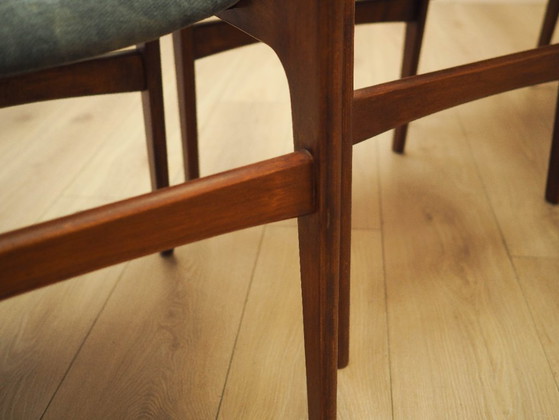 Image 1 of Set di quattro sedie in teak, design danese, anni '70, prodotte in Danimarca.