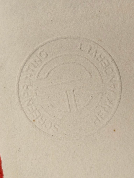 Image 1 of Screen printing on heavy paper Henk van der Vet airplane