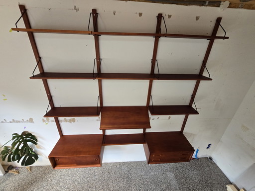 Vintage Wall System - As Good As New – wandkast, Metal, Wood (photo 2 of 10)