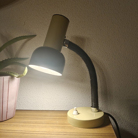 Image 1 of Vintage 1970s desk lamp with flexible gooseneck