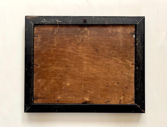 Portrait expressionniste sur panneau – vers 1950–1965 – Peintures et dessins, Wood, Canvas (photo 5 of 5)