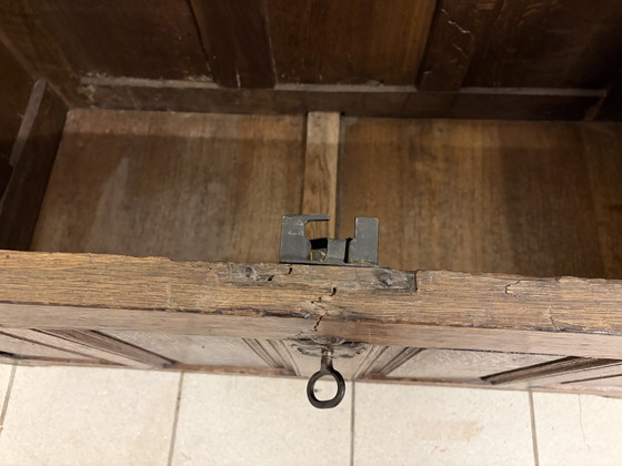 Image 1 of 18th-century Dutch blanket chest with key and antique lock