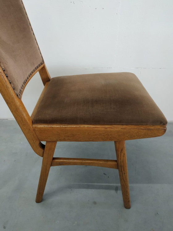 Image 1 of Prachtige set van 3 vintage jaren Scandinavische stijl 50-60 eetkamer keukenstoelen