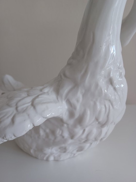 Image 1 of Vintage '50-'60 Bassano zwaan- Italiaans keramiek. majolica