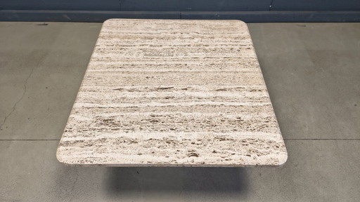 Vintage travertine coffee table, 1970s 