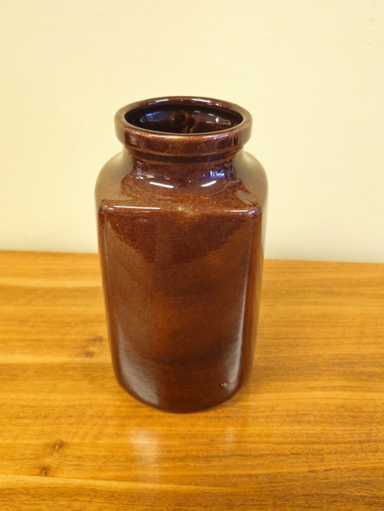 Image 1 of Vintage West Germany Vaas Vaasje Bruin