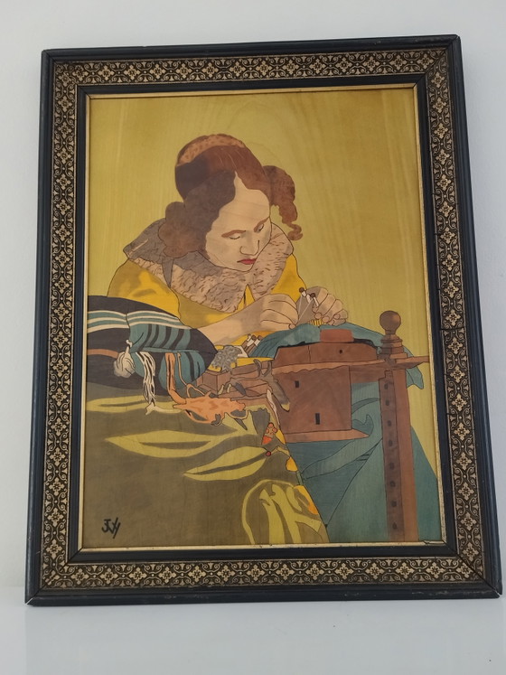 Quadro Vintage Pirografia e Pittura su Legno – Arte, Wood (photo 3 of 10)