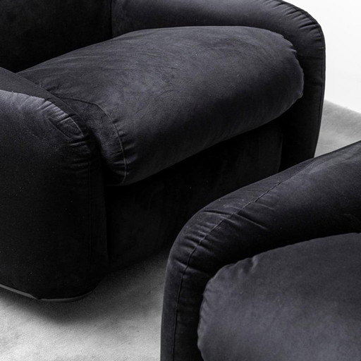 PAIRE DE FAUTEUILS PIUMOTTO ARRIGONI BUSNELLI 70S VINTAGE MODERN DESIGN