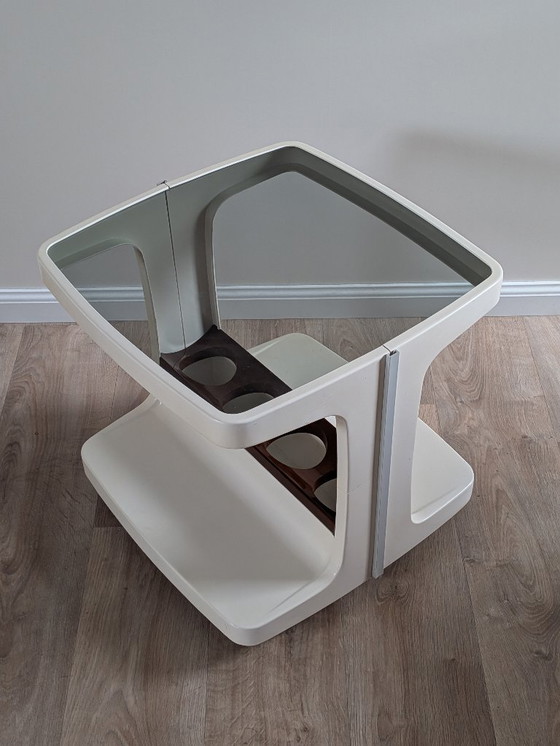 Image 1 of Vintage "Space Age" Bar Cart by Marc Held for Prisunic/Flair, 1970s