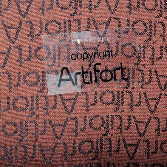 Image 1 of Panca a due posti Artifort modello 691, rivestita in morbido tessuto bouclé, anni '80.