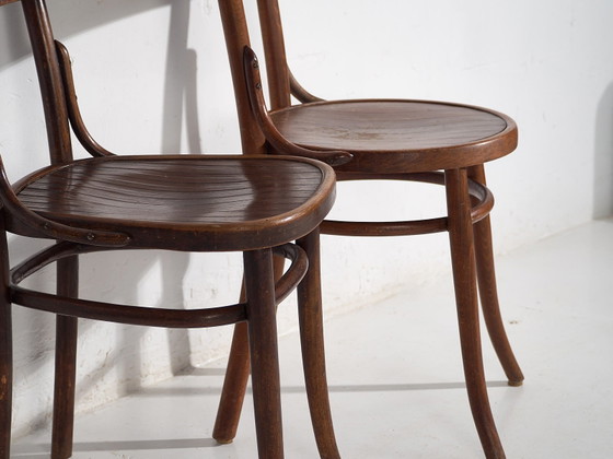 Chaises anciennes en bois courbé (c.1940). Lot de 4 pièces #5 – Chaises de salle à manger, Wood (photo 40 of 40)
