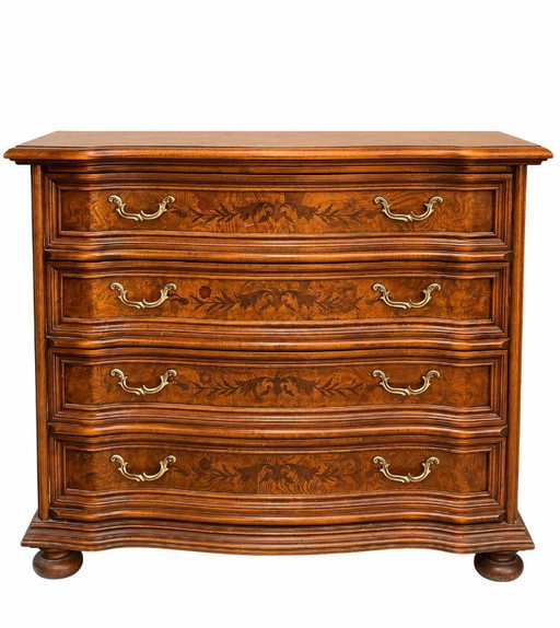 Commode Selva avec incrustations, marron
