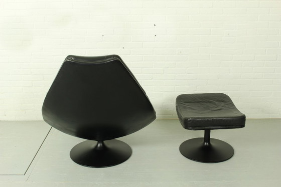 Image 1 of Sillón Artifort F588 y otomana P585 de Geoffrey Harcourt, década de 1960