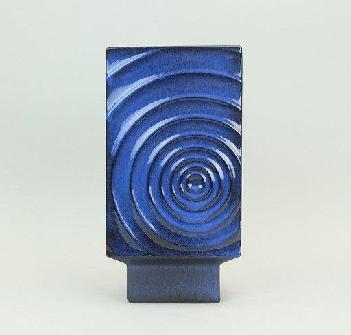 steuler cari zalloni vase zyklon wgp blau op art design modell-nr. 195/30