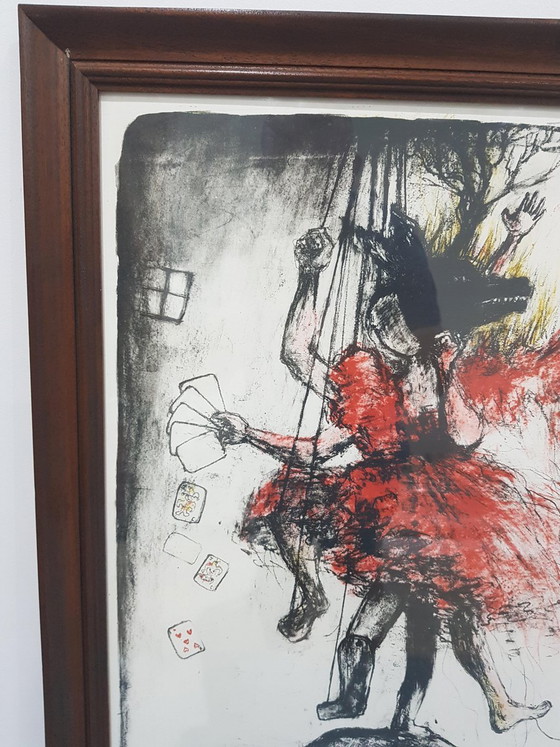 Johanna Bogadottir, In the Red Dress, 1980s, Lithograph – Lithographs & prints (photo 2 of 9)