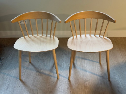 2x Hay J104 Dining chairs Nature beech