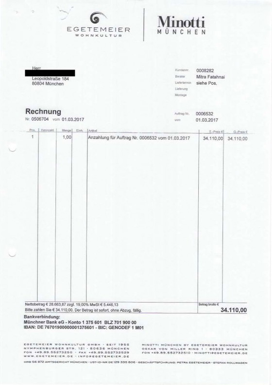 Image 1 of Minotti 2017 / only black ensemble without table, carpet, armchair / dimensions approx. 400cm, 250cm / lengthwise part fabric bl