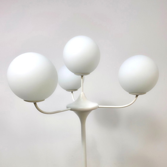 Image 1 of Lampada da terra Temde a 4 sfere, design atomico anni '60 E.Nele