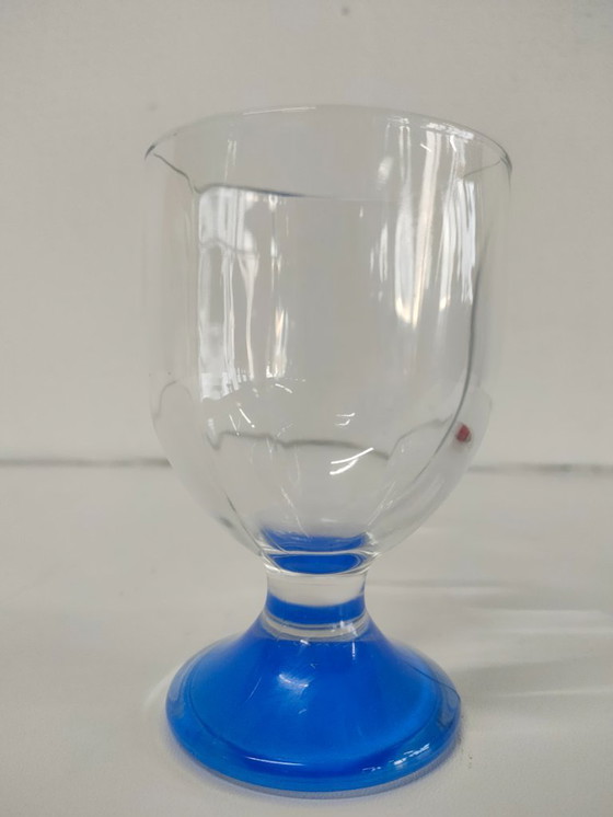 Image 1 of Set of 4 design vintage Italiaanse wijnglazen (mogelijk Bormioli Rocco)