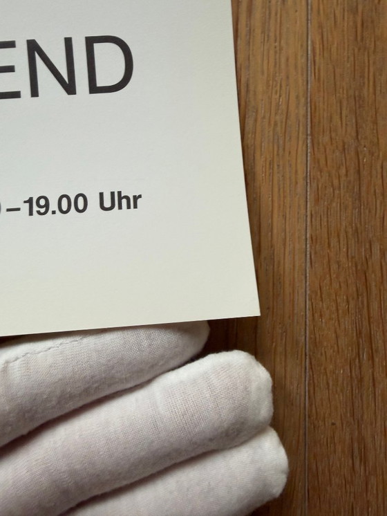 Image 1 of Hans Arp, affiche d'exposition de 1989 Galerie Raphael Westend « Hans ARP Victor VASARELY »