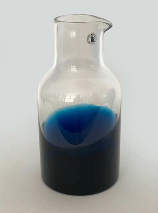 Vintage IKEA Carafe Blue - Mouth-blown Effetre Murano Style