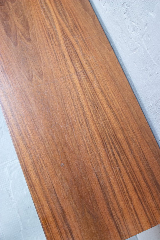 Vintage sideboard, chest of drawers, bookshelf, teak, walnut, 1960s, Mid Century – Wood (photo 13 of 13)