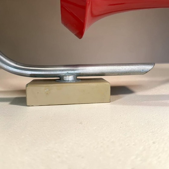 Rode metalen en acryl Mid Century Modern wandlampen, set van 2, jaren 70 – Glass (photo 13 of 14)