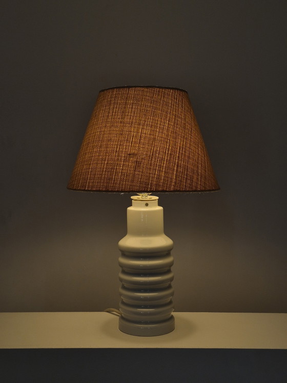 Lampada vintage in porcellana di metà secolo VEB GDR – Lampade da terra, Porcelain, Textile (photo 8 of 15)