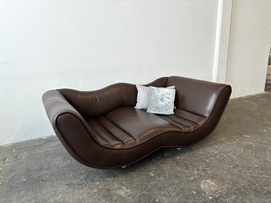 Image 1 of Bretz Laola XXL designer sofa couch, brown leather, excellent condition!
