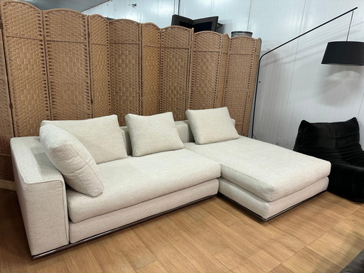 Newly Reupholstered Minotti Hamilton Corner Sofa