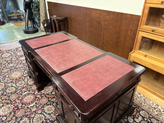 Scrivania da Partner Chesterfield Inglese – Scrivanie, Leather, Wood (photo 17 of 19)